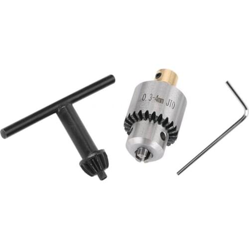 Mini Drill Chuck Micro 0.3-4mm JTO Taper Mounted Drill Chuck and Wrench w/ Chuck Key lathe accessories High Quality