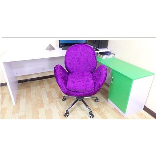 Can be disassemble fashionable recreational flannelette comfortable sofa computer chair home to rotate the computer chair