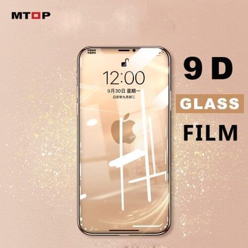 MTOP Luxury Tempered Glass film For iPhone X XS Max XR 12 Full Cover Glass For iPhone 11 Pro Screen Protector