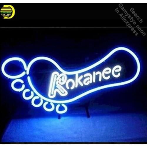 Neon Sign for Kokanee Beer Neon Tube vintage Super Bright sign handcraft Lamp Store Displays Tube Glass Neon Flashlight sign