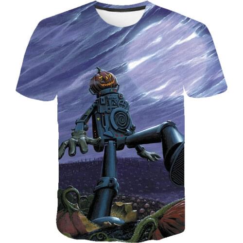 2020 The New Halloween tshirt Kids t shirt For Boys Funny Cool Pumpkin Childrens Anime Short Sleeve Girls O-neck Casual Tops