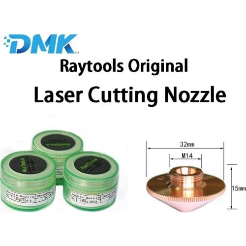 Raytools Dia.32mm H15 Caliber 0.8-5.0 Single Double Layers Laser Nozzles for Fiber Laser Cutting CNC Machine