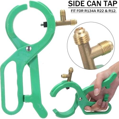 R134A R22 R12 Refrigerante Bottle Open Valve Side Punch Tap Opener Air Conditioning Manifold System Tools