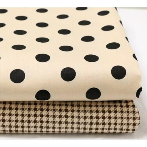 Dot Grid Kids 100% Cotton Fabric Cotton Patchwork Cloth Suede Fabric Other Fabric Plain Printed Piece Warp Woven Hot Air Through