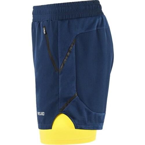 2 in 1 Jogging Fitness Shorts Gym Quick Dry Shorts Running Shorts Sports Leggings Breathable Sportswear Bottoms Clothing Men