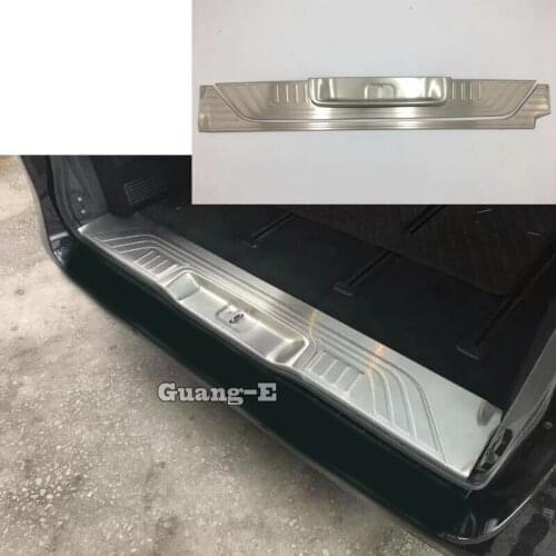 High Quality For Mercedes Benz Vito W447 2017 2018 2019 Car Stick Back Rear Pedal Door Scuff Plate Inside Threshold Trunk Trim