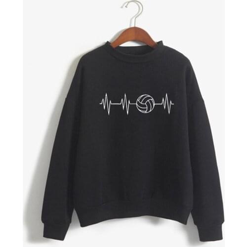 2021 Fashion harajuku Heartbeat Of Volleyballer O-Neck Sweatshirt Clothes hoodies women Autumn Winter clothes Hip Hop Hooded