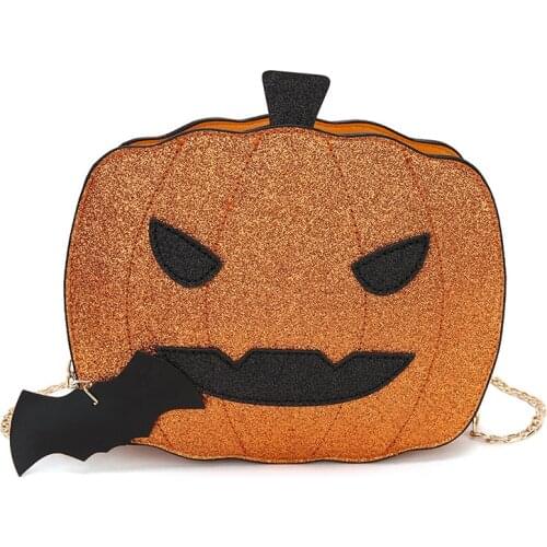 Women Funny Halloween Shoulder Bag Fashion Creativity Easter Pumpkin Lamp Handbags Shoulder Bag Designed Gift Messenger Bags