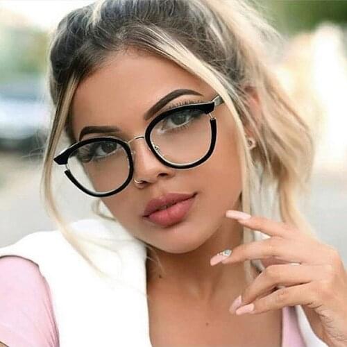 Woman Acetate Optical Eyeglasses Fashion Spectacles For Women Prescription Eyewear Accessories Glasses Clear Frame Oculos Sale
