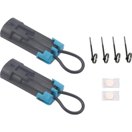 2 Pack Seat Belt Harness Bypass Plugs with Ties and Compressed Towels Fit for Polaris Ranger XP 570 900 1000