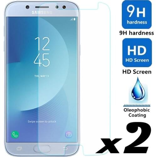 2 x Tempered Glass Screen Protector Explosion-proof Scratch Resistant Films For Samsung Galaxy J5 2017 J530F J530Y / J5 Pro (EU)