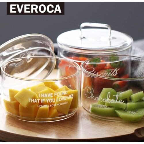 Household Fruit Bowl With Lid Heat-resistant Transparent Soup Round Creative Cute