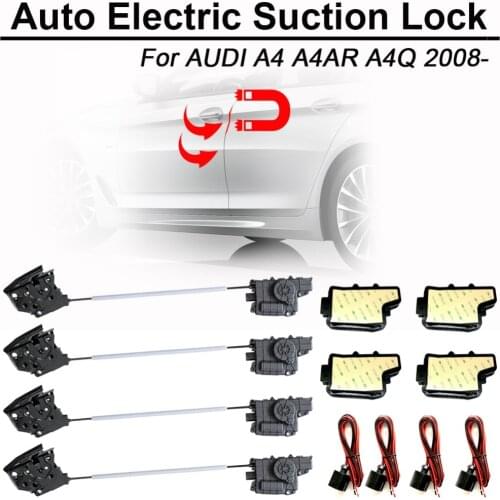 CARBAR Smart Auto Electric Suction Door Lock for AUDI A4 A4L A4AR A4Q Automatic Soft Close Door Super Silence Car Vehicle Door