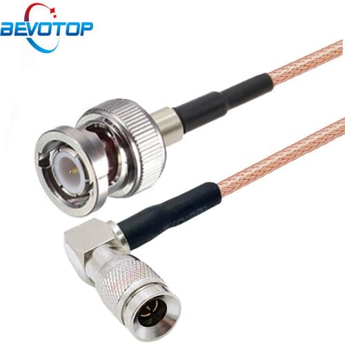 CC4 DIN 1.0/2.3 Mini BNC Right Angle to BNC Male / Female 75 Ohm RG179 Pigtail HD SDI Cable for Blackmagic HyperDeck Shuttle