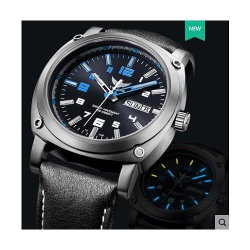 Yelang Men Automatic Watch Tritium Light T100 Titanium Case Switzerland Movement 26Jewels WR200M Sapphire Mechanical Diver