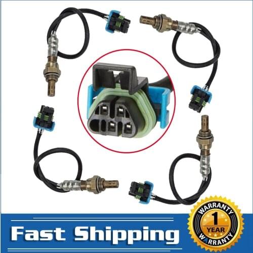 4X Oxygen O2 Sensor Upstream Downstream for Buick Enclave LaCrosse Chevrolet Traverse GMC Acadia Saturn Outlook 3.6L Front Rear