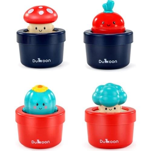 Baby Shower Toy Mushroom Flower Pot Sprinkler Water Bath Toy Child Gift Kid Toy