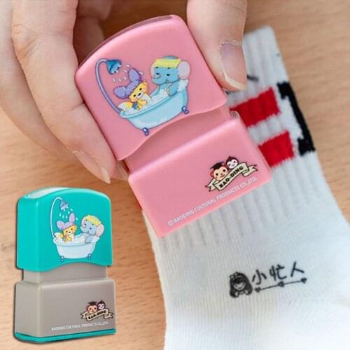 Childrens Diy Name Seal Custom Students Stamp Kindergarten Clothes Stamps Waterproof Sticker Seals For Kids Label Stickers