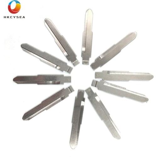 HKCYSEA 10 pcs/lot Metal Blank Uncut Flip KD Remote Key Blade Type #16 for Mitsubishi for Suzuki Alto Car Key Replacement