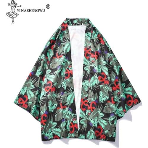 Yukata Kimono Men Cosplay Unisex Cardigan Shirt Coat Japanese Traditional Kimono Robe Women Japan Kimonos Cardigan Kimono Femme