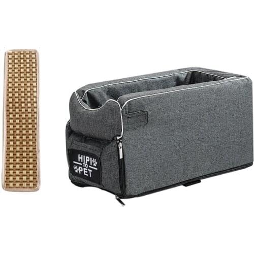 Car Control Console Pet Nest Portable Car Armrest Dog Cat Booster Car Carrier Seat Dog Mat Travel Bed