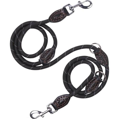 Double Head 6 ways Multifunctional Dog Leash Adjustable Reflective Long Dog Training and Walking Leash dogs running Lead Leashes