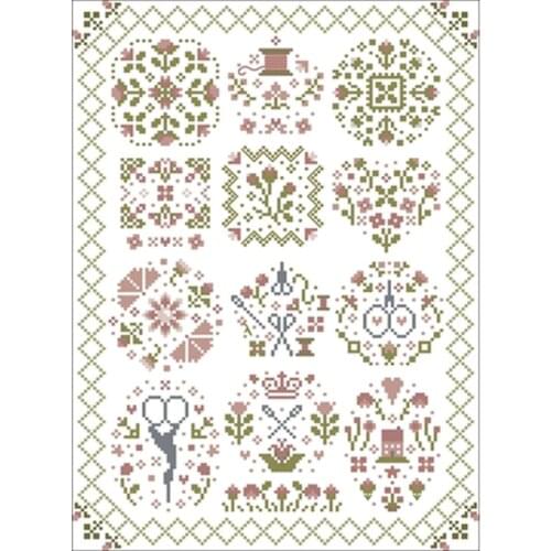 Embroidery handmade scissors puzzle Counted Cross Stitch 11CT 14CT 18CT DIY Chinese Cross Stitch Kits Embroidery Needlework Sets