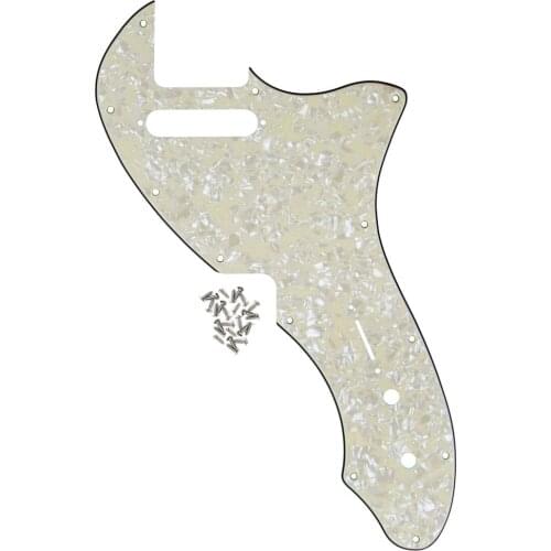 NEW Tele Guitar Pickguard Scratch Plate 4Ply Aged Pearl & Screws for Tele RI Thinline 69 Style Guitar Accessories