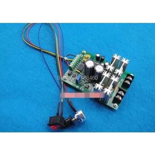 New Reversible DC12V to 60V motor driver speed control Governor Soft Start H-Bridg