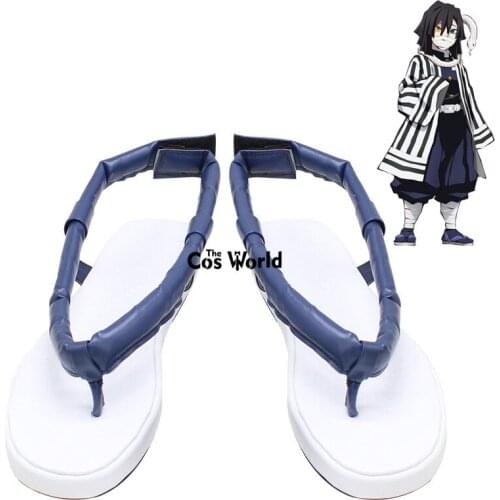 Demon Slayer: Kimetsu no Yaiba Iguro Obanai Anime Customize Cosplay Shoes Boots