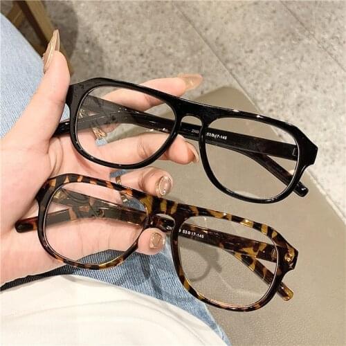 Anti Blue Light Glasses Women Men Transparent Frame Vintage Eyeglasses Optical Compute Spectacle Fake Glasses Gaming Eyewear