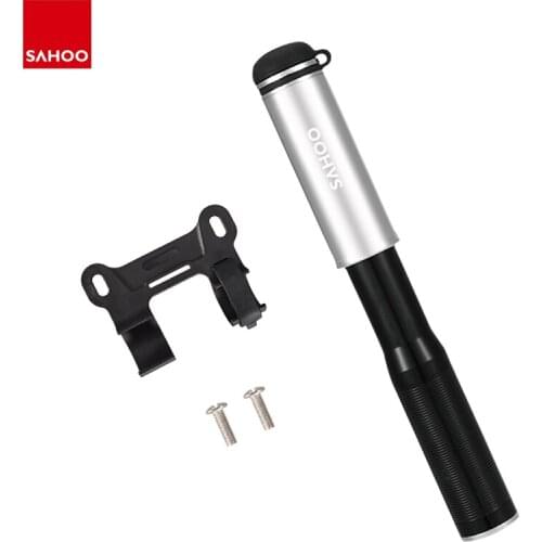 Sahoo 311404 Mountain Road BMX Bicycle Pump Mini Bike Air Tire Pump Reversible Presta and Schrader High Pressure 100 Psi