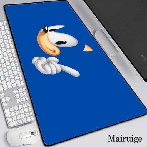 Blue Hedgehog Gaming Accessories Anime Mouse Pad Computer Gamer Keyboard Mouse Mat Hyper Beast Desk Lockedge Large Mousepad XXL