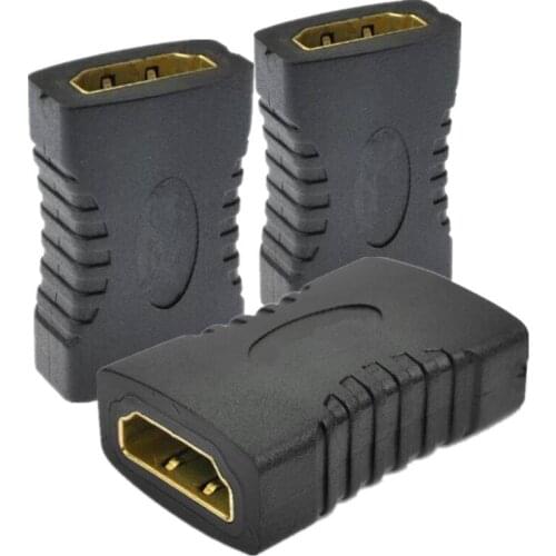 2000pcs V1.4 HDMI Female to Female F/F HDMI Cable Extension Connector Converter HDMI Cable Extension Adapter Gold Plated