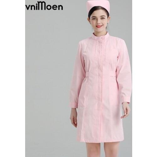 Pink, blue, white 3 colors doctor and nurse uniform medical uniforms women doctor coat kids Lab Coats white coat