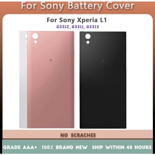 Back Battery Cover Door For Sony Xperia L1 G3312 G3311 G3313 With repair parts,For Sony Xperia L1 Housing Rear Replacement