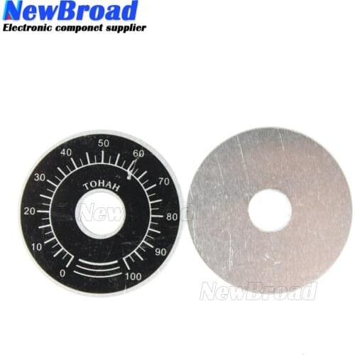 10pcs 0-100 WTH118 potentiometer knob scale digital scale can be equipped with WX112 TOPVR