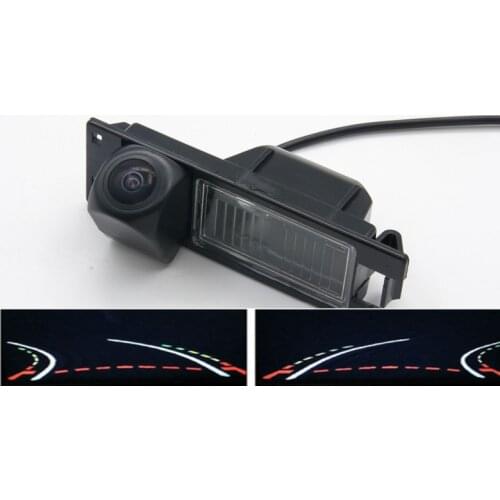 1080P Trajectory Tracks Fisheye car rear view camera for Opel Astra H J Corsa D Meriva A Vectra C Zafira B FIAT Grande Insignia