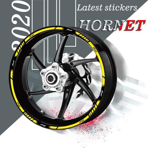 20 Pcs Motorcycle Wheel Sticker Waterproof reflectives Rim Tire moto Sticker protection stickers decals For HONDA HORNET hornet