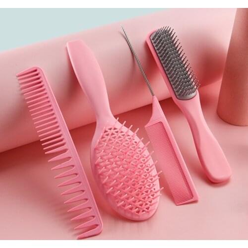 4Pcs/Set Professional Hair Scalp Massage Comb Hairdresser Cutting Hair Brush Detangling Hair Comb Salon Hair Care Styling Tools