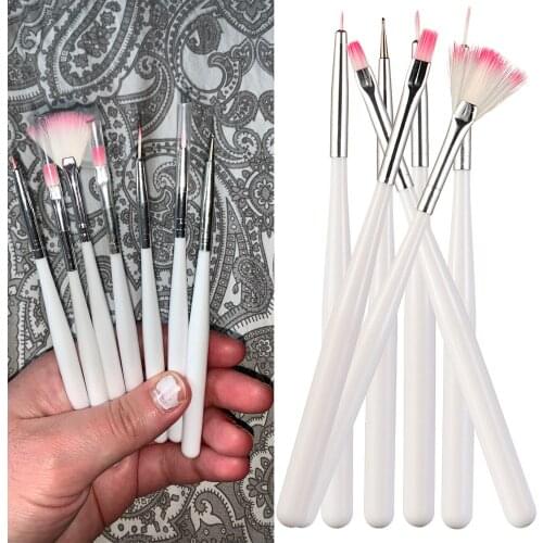 7Pcs Fondant Cake Painting Brush Decorating Painting Dusting Promotion Icing Pastry Cake DIY Crafts Handmade Decorating Supplies