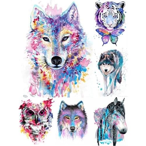 5D DIY Diamond Painting Animal Wolf Tiger Kit Full Drill Embroidery Mosaic Art Picture of Rhinestones Decor Gift New Arrival
