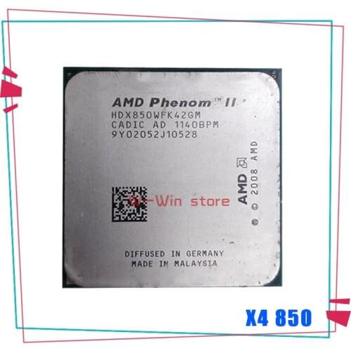 AMD Phenom II X4 850 X4-850 HDX850WFK42GM CPU Processor Quad-Core (3.3Ghz /95W )Socket AM3 938 pin