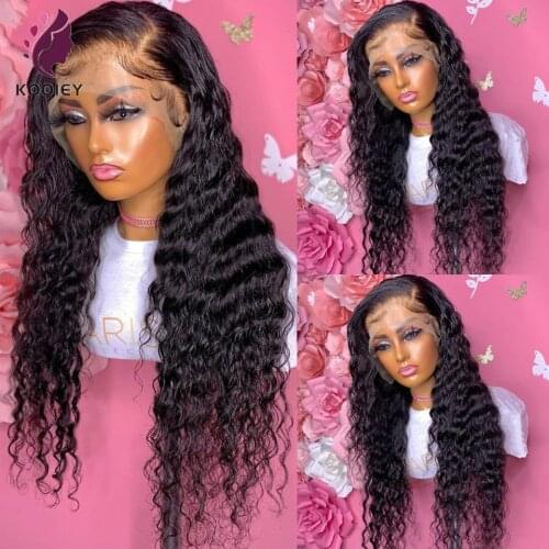 Brazilian Jerry Curl Wig Lace Front Wig 4x4 5x5 Silk Base Lace Closure Human Hair Wigs Pre Plucked 13X4 Lace Frontal Wigs