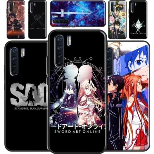 Sword Art Online Case For OPPO A93 A91 A83 A5 A9 A31 A53 2020 A52 A72 A15 A3S A5S F5 Find X3 Pro Cover Capa