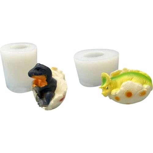 Baby Dinosaur Egg Silicone Molds Newborn Dinosaur Animal Fondant Mold Candy Silicone Mold Chocolate Mold Cake Decor Tool