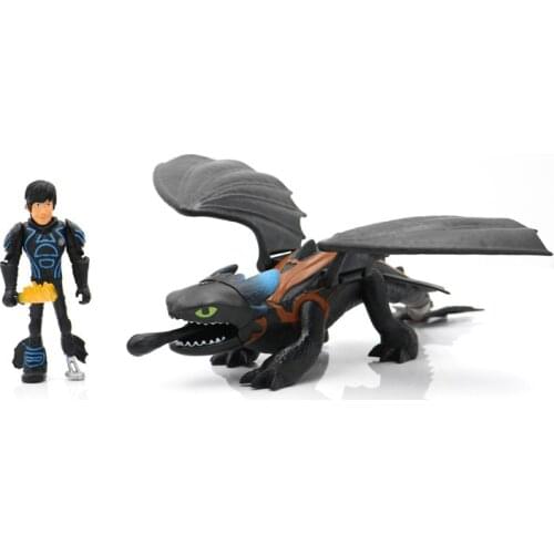 New Anime How to Train Your Dragon 3 Action Figure Fury Night Fury Toothless White Dragon Model Toys Kids Boys Birthday Gift