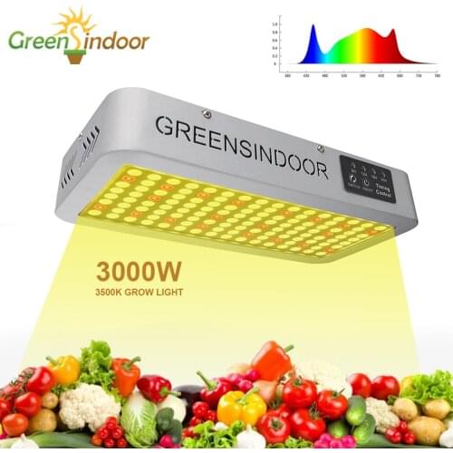 LED Grow Light Full Spectrum 3000W 3500K Phyto Lamp With Timer Daisy Chain Indoor Warm Light For Plant Growing Flowering Herbs