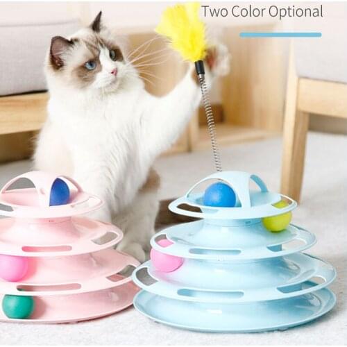 Pet Cat Toy Play Disc Training Tower Track Disc Intelligence Interactive Pet Supplies Dog Cat Tunnel Accesorios Laser Pointer