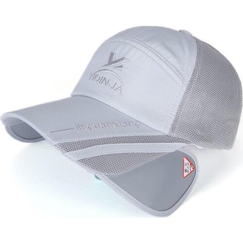 Snapback Cap Men Women Breathable Baseball Caps New Summer Novelty Retractable Elongated Mesh Hats Adjustable Size Fishing Cap